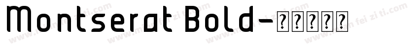 Montserat Bold字体转换